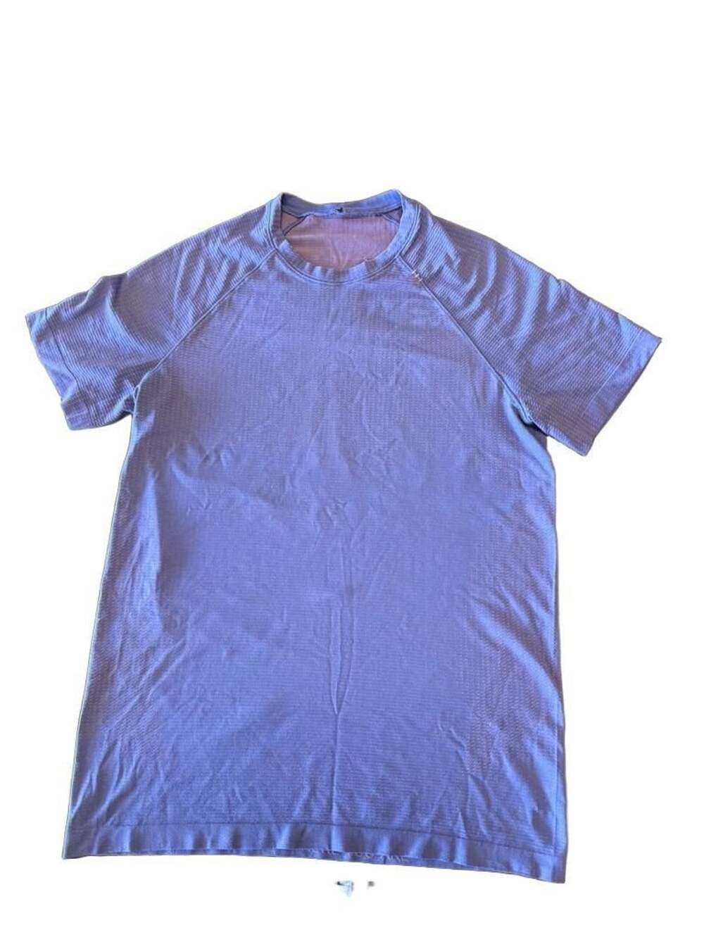 Lululemon Metal Vent Tech Short Sleeve Shirt Blue Athletic h1575